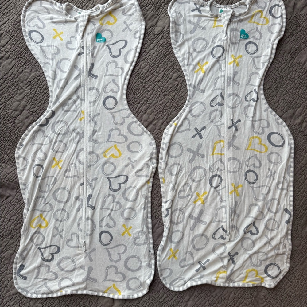 Love To Dream SwaddleUp Silky-Lux Lite Sleep Sacks - Neutral Set of 2, Medium